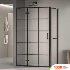 RGW PA-77-1B L (PA-07B L + Z-060-2B + ДЕРЖАТЕЛЬ O-204B) 410877109-084L 100X90 (ЧЕРНЫЙ/ПРОЗРАЧНОЕ СТЕКЛО) (345969)