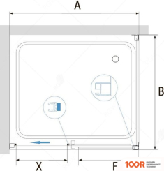 RGW PA-76-1B (PA-016B + Z-060-2B) 350876149-14 140X90 (ЧЕРНЫЙ/ПРОЗРАЧНОЕ СТЕКЛО) (345955)