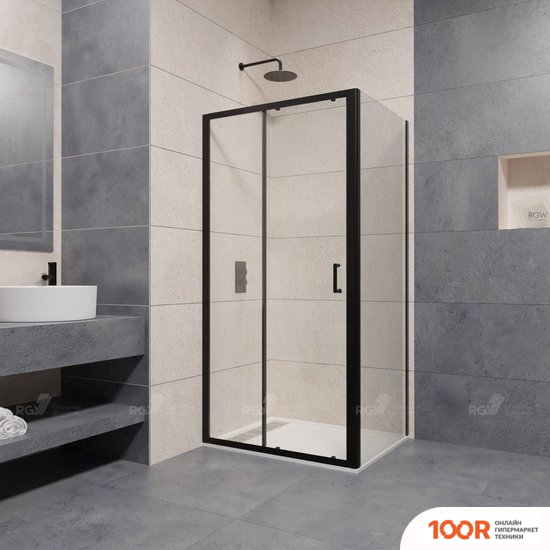 RGW PA-74B 410874132-14 130X120 (ЧЕРНЫЙ/ПРОЗРАЧНОЕ СТЕКЛО) (345855)
