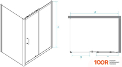 RGW PA-74B 410874102-14 100X120 (ЧЕРНЫЙ/ПРОЗРАЧНОЕ СТЕКЛО) (345848)