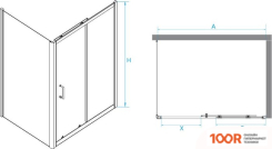 RGW PA-74-1B (PA-14B + Z-060-2B) 4108741140-14 140X100 (ЧЕРНЫЙ/ПРОЗРАЧНОЕ СТЕКЛО) (345806)