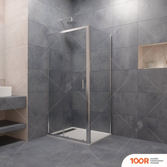 RGW PA-74 410874168-11 160X80 (ХРОМ/ПРОЗРАЧНОЕ СТЕКЛО) (345759)