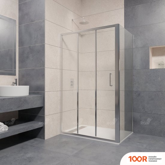 RGW PA-73 060873187-011 180X70 (ХРОМ/ПРОЗРАЧНОЕ СТЕКЛО) (345702)