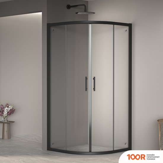 RGW PA-51B 02085199-14 90X90 (ЧЕРНЫЙ/ПРОЗРАЧНОЕ СТЕКЛО) (345659)