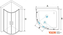 RGW PA-51 80X80 (ХРОМ/ПРОЗРАЧНОЕ СТЕКЛО) (345656)