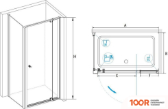 RGW PA-44B (PA-02B + Z-050-1B) 41084418-014 120X80 (ЧЕРНЫЙ/ПРОЗРАЧНОЕ СТЕКЛО) (345625)