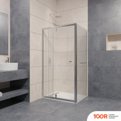 RGW PA-44-1 (PA-02 + Z-060-1) 410844109-011 100X90 (ХРОМ/ПРОЗРАЧНОЕ СТЕКЛО) (345609)