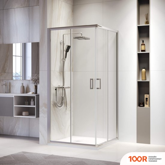 RGW PA-39 03083999-11 90X90 (ХРОМ/ПРОЗРАЧНОЕ СТЕКЛО) (345570)