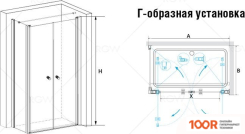 RGW PA-37-1 (PA-04 + Z-060-1 + ДЕРЖАТЕЛЬ) 040837188-011 80X80 (ХРОМ/ПРОЗРАЧНОЕ СТЕКЛО) (345563)