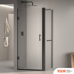 RGW PA-36-1B (PA-06B + Z-060-2B + ДЕРЖАТЕЛЬ O-204B) 410836199-014 90X90 (ЧЕРНЫЙ/ПРОЗРАЧНОЕ СТЕКЛО) (345541)