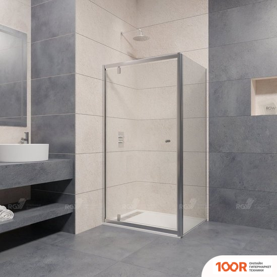 RGW PA-35 04083577-011 70X70 (ХРОМ/ПРОЗРАЧНОЕ СТЕКЛО) (345530)