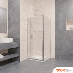 RGW PA-32 04083288-011 80X80 (ХРОМ/ПРОЗРАЧНОЕ СТЕКЛО) (345520)