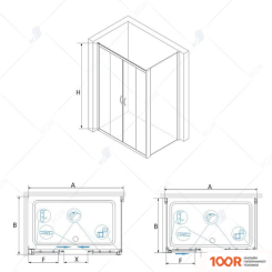 RGW PA-32 010841020-011 200X100 (ХРОМ/ПРОЗРАЧНОЕ СТЕКЛО) (345512)