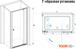 RGW PA-32 (PA-02 + Z-050-1) 41083277-011 70X70 (ХРОМ/ПРОЗРАЧНОЕ СТЕКЛО) (345508)