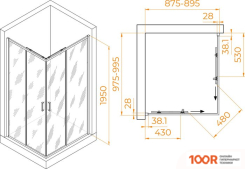 RGW PA-246B 030824690-14 90X100 (ЧЕРНЫЙ/ПРОЗРАЧНОЕ СТЕКЛО) (345499)