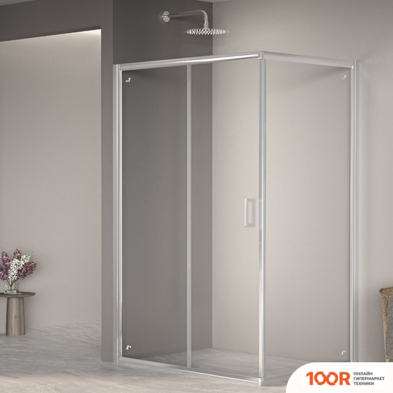 RGW PA-245 410824592-11 90X120 (ХРОМ/ПРОЗРАЧНОЕ СТЕКЛО) (345488)