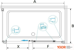 RGW PA-245 410824592-11 90X120 (ХРОМ/ПРОЗРАЧНОЕ СТЕКЛО) (345488)