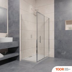 RGW PA-145 020814584-11 80X140 (ХРОМ/ПРОЗРАЧНОЕ СТЕКЛО) (345435)