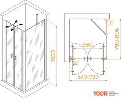 RGW PA-144B (PA-104B+Z-050-2B+O-204B) 060814478-14 70X80 (ЧЕРНЫЙ/ПРОЗРАЧНОЕ СТЕКЛО) (345426)