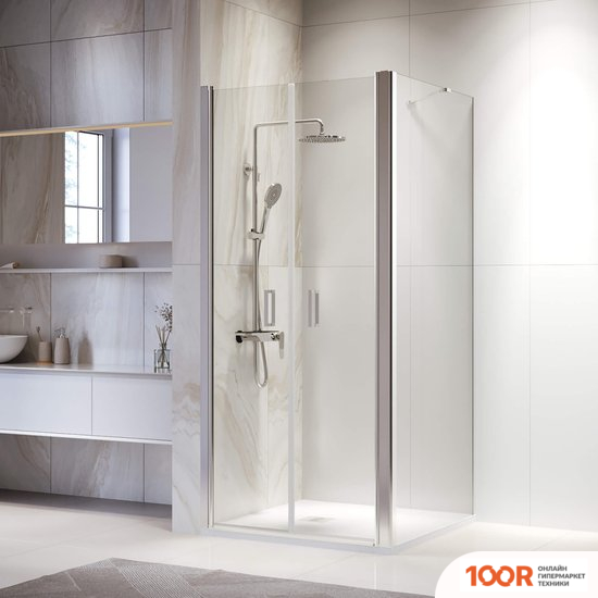 RGW PA-134 (PA-104+Z-050-2+O-204) 060813477-11 70X70 (ХРОМ/ПРОЗРАЧНОЕ СТЕКЛО) (345315)