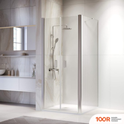 RGW PA-134 (PA-104+Z-050-2+O-204) 060813400-11 100X100 (ХРОМ/ПРОЗРАЧНОЕ СТЕКЛО) (345313)