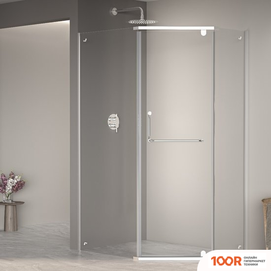 RGW PA-091 35089102-11 100X120 (ХРОМ/ПРОЗРАЧНОЕ СТЕКЛО) (345221)