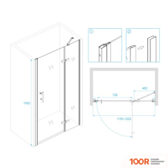 RGW PA-07B 41080712-84R 120 (ЧЕРНЫЙ/ПРОЗРАЧНОЕ СТЕКЛО) (345212)