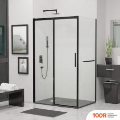 RGW LE-41-1B (LE-12B + Z-060-2B) 341241100-014 100X100 (ЧЕРНЫЙ/ПРОЗРАЧНОЕ СТЕКЛО) (344993)