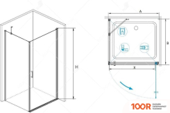 RGW LE-34 06123490-11 90X100 (ХРОМ/ПРОЗРАЧНОЕ СТЕКЛО) (344970)