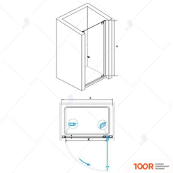 RGW HO-04 01900708-31 80 (ХРОМ/ТОНИРОВАННОЕ СТЕКЛО) (344795)