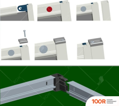RGW CL-48B (CL-14B + Z-050-1B) 32094890-014 100X90 (ЧЕРНЫЙ/ПРОЗРАЧНОЕ СТЕКЛО) (344707)