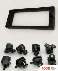 RGW CL-48B (CL-14B + Z-050-1B) 32094880-014 100X80 (ЧЕРНЫЙ/ПРОЗРАЧНОЕ СТЕКЛО) (344701)