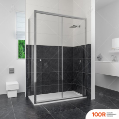 RGW CL-45 140X100 (ХРОМ/ПРОЗРАЧНОЕ СТЕКЛО) (344653)