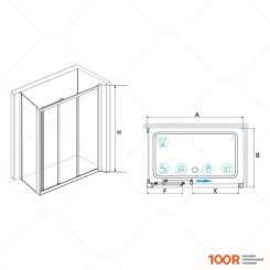 RGW CL-30 04093099-011 90X90 (ХРОМ/ПРОЗРАЧНОЕ СТЕКЛО) (344565)