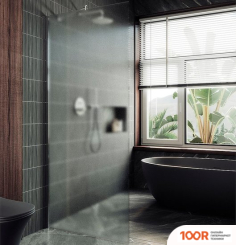 MaybahGlass 89X195 MGD-690-5Ш (САТИН СТЕКЛО/ХРОМ МАТОВЫЙ) (344194)