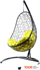 M-Group ОВАЛ 11140411 (ЧЕРНЫЙ РОТАНГ/ЖЕЛТАЯ ПОДУШКА) (341293)