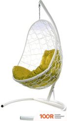 M-Group ОВАЛ 11140111 (БЕЛЫЙ РОТАНГ/ЖЕЛТАЯ ПОДУШКА) (341260)