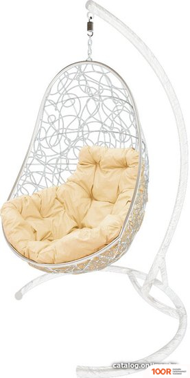 M-Group ОВАЛ 11140101 (БЕЛЫЙ РОТАНГ/БЕЖЕВАЯ ПОДУШКА) (341250)