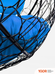 M-Group ЛЕЖЕБОКА 11180410 (С ЧЕРНЫМ РОТАНГОМ/СИНЯЯ ПОДУШКА) (341209)