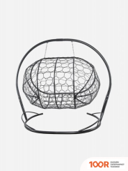 M-Group ЛЕЖЕБОКА 11180309 (С СЕРЫМ РОТАНГОМ/СЕРАЯ ПОДУШКА) (341198)