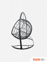 M-Group ЛЕЖЕБОКА 11180309 (С СЕРЫМ РОТАНГОМ/СЕРАЯ ПОДУШКА) (341198)