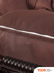 M-Group ЛЕЖЕБОКА 11180205 (С КОРИЧНЕВЫМ РОТАНГОМ/КОРИЧНЕВАЯ ПОДУШКА) (341184)