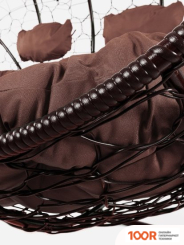 M-Group ЛЕЖЕБОКА 11180205 (С КОРИЧНЕВЫМ РОТАНГОМ/КОРИЧНЕВАЯ ПОДУШКА) (341184)