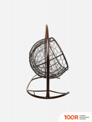 M-Group ЛЕЖЕБОКА 11180201 (С КОРИЧНЕВЫМ РОТАНГОМ/БЕЖЕВАЯ ПОДУШКА) (341180)