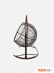 M-Group ЛЕЖЕБОКА 11180201 (С КОРИЧНЕВЫМ РОТАНГОМ/БЕЖЕВАЯ ПОДУШКА) (341180)