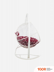 M-Group ЛЕЖЕБОКА 11180102 (С БЕЛЫМ РОТАНГОМ/БОРДОВАЯ ПОДУШКА) (341171)