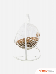 M-Group ЛЕЖЕБОКА 11180101 (С БЕЛЫМ РОТАНГОМ/БЕЖЕВАЯ ПОДУШКА) (341170)