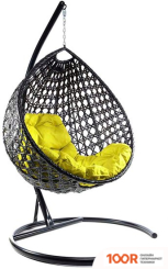 M-Group КАПЛЯ ЛЮКС 11030411 (ЧЕРНЫЙ РОТАНГ/ЖЕЛТАЯ ПОДУШКА) (341081)