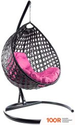 M-Group КАПЛЯ ЛЮКС 11030408 (ЧЕРНЫЙ РОТАНГ/РОЗОВАЯ ПОДУШКА) (341078)