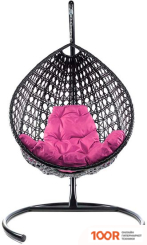 M-Group КАПЛЯ ЛЮКС 11030408 (ЧЕРНЫЙ РОТАНГ/РОЗОВАЯ ПОДУШКА) (341078)